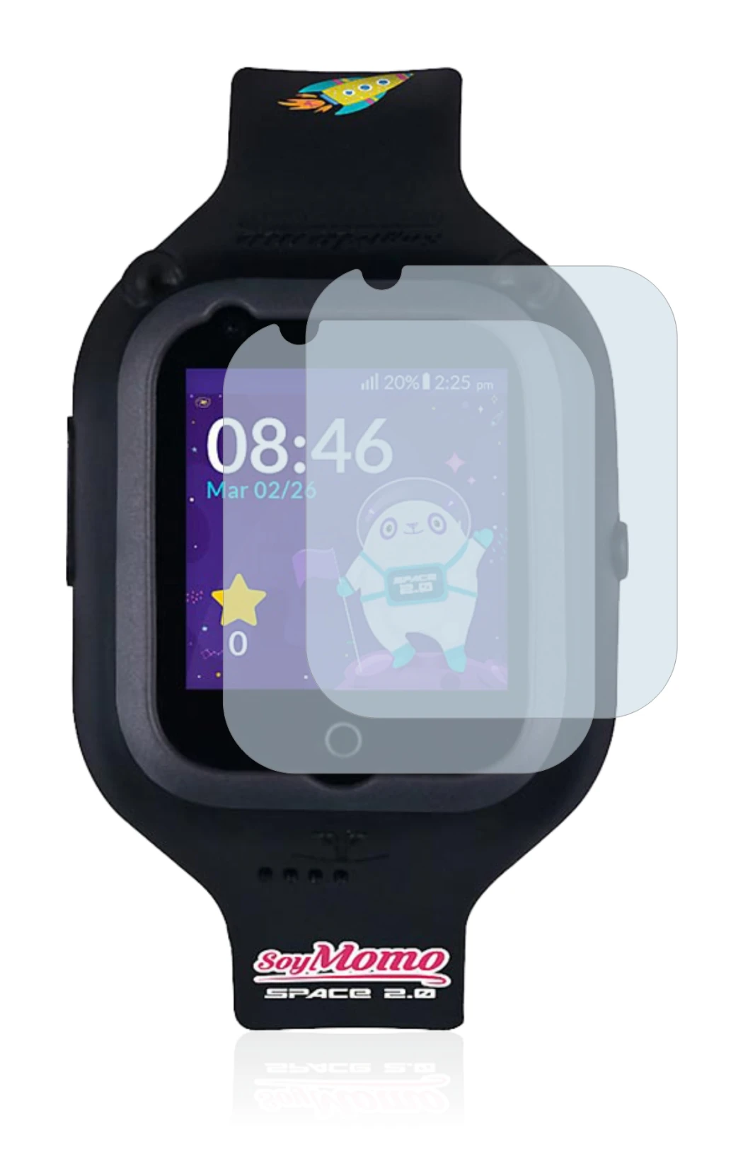 Image of the device SoyMomo Space 2.0 with a wide variety of screen protectors.