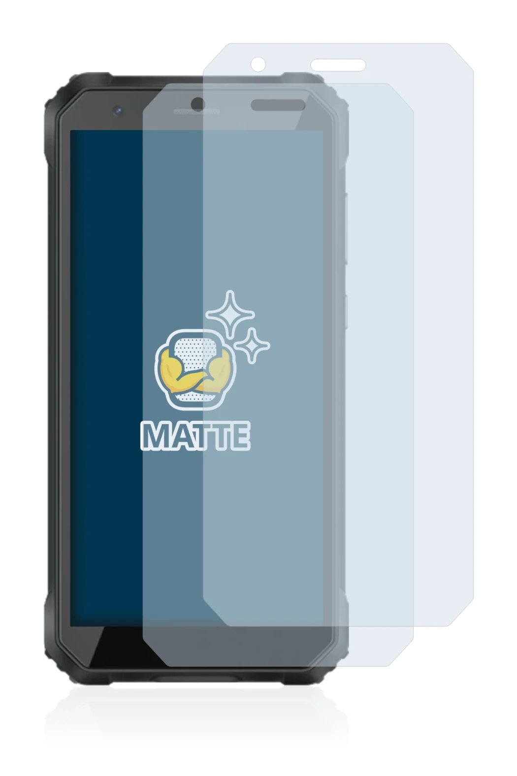 Image of the device Blackview Oscal S60 Pro with a wide variety of screen protectors.