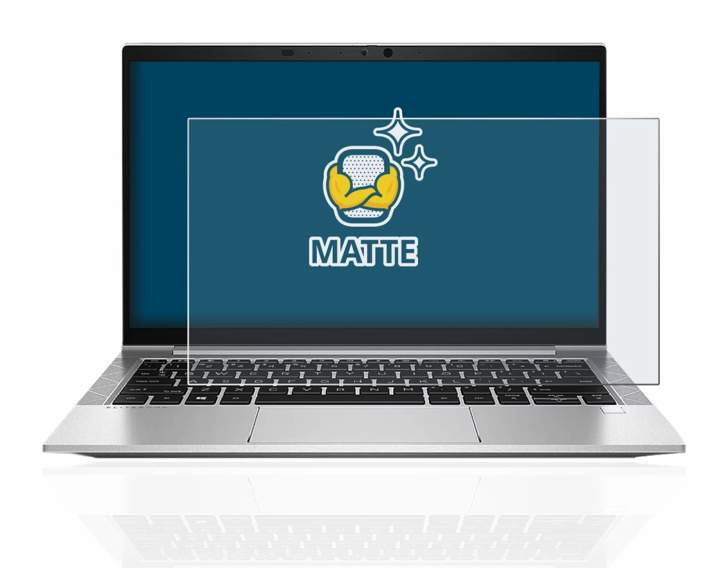 Image of the device HP EliteBook 830 G8 with a wide variety of screen protectors.