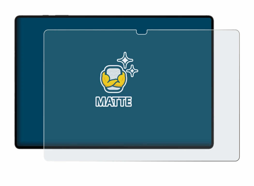 Image of the device Samsung Galaxy Tab S8 Ultra 5G with a wide variety of screen protectors.