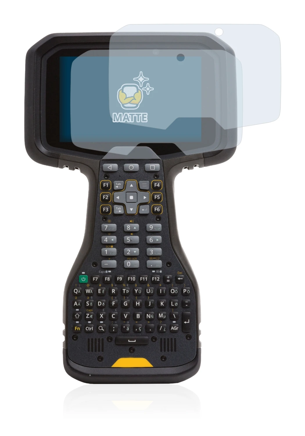Image of the device Trimble TSC5 with a wide variety of screen protectors.