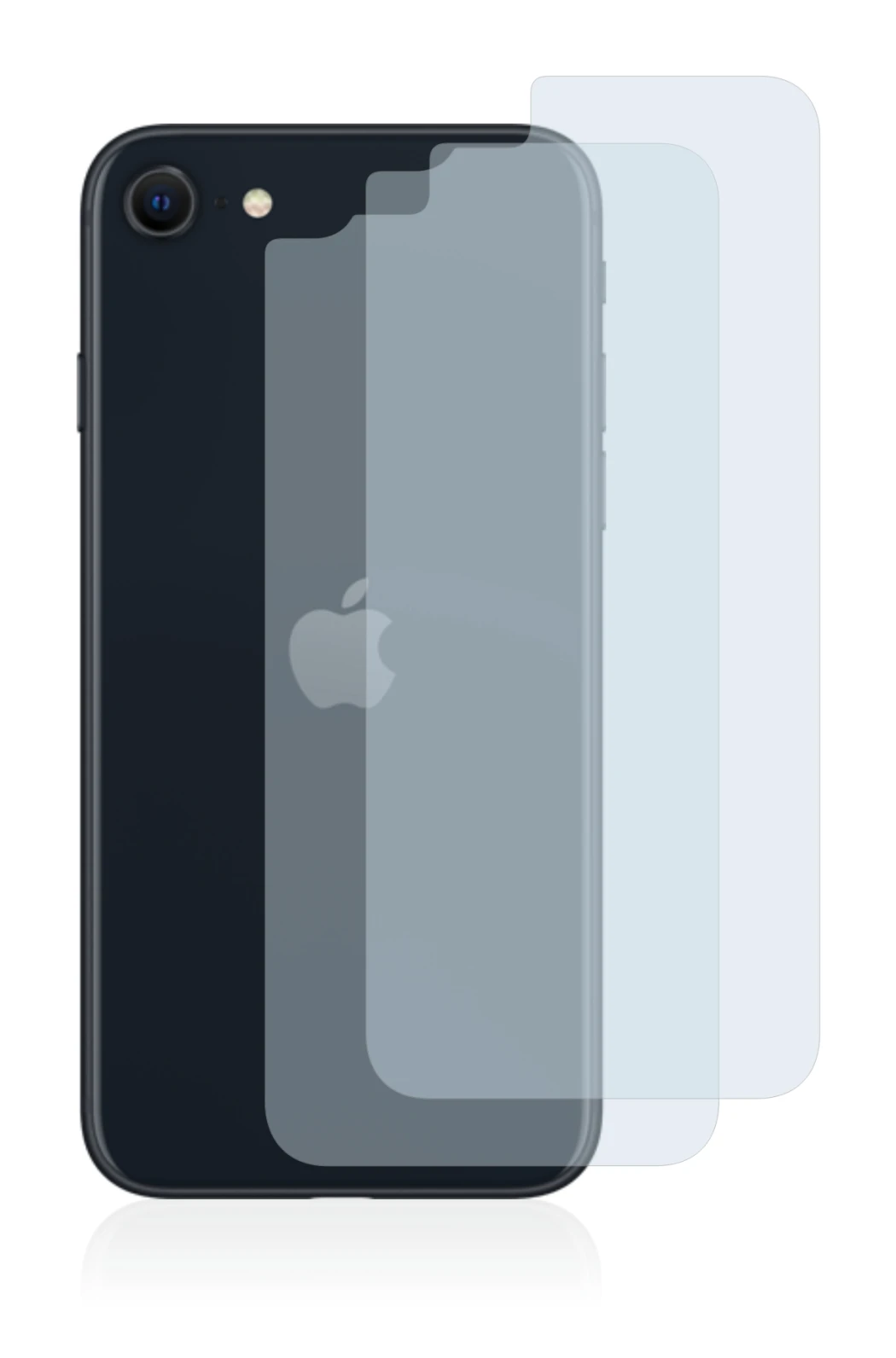 Image of the device Apple iPhone SE 3 2022 (Back) with a wide variety of screen protectors.