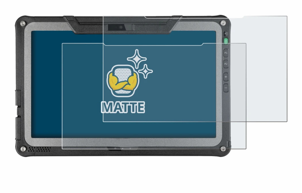 Image of the device Getac F110 G6 with a wide variety of screen protectors.