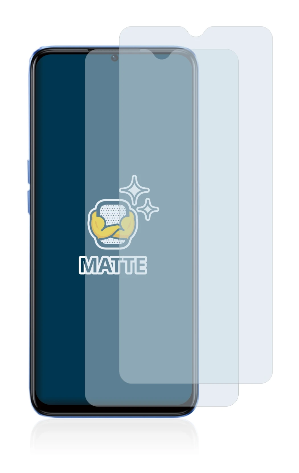 Image of the device realme Narzo 50 5G with a wide variety of screen protectors.