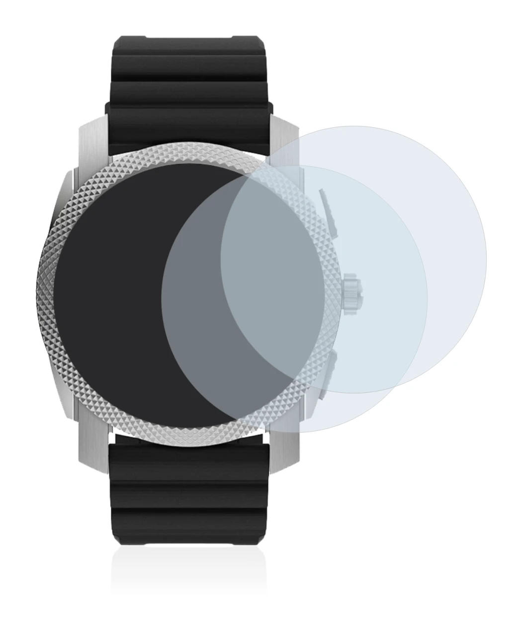 Image of the device Fossil Gen 6 Hybrid Machine (45mm) with a wide variety of screen protectors.
