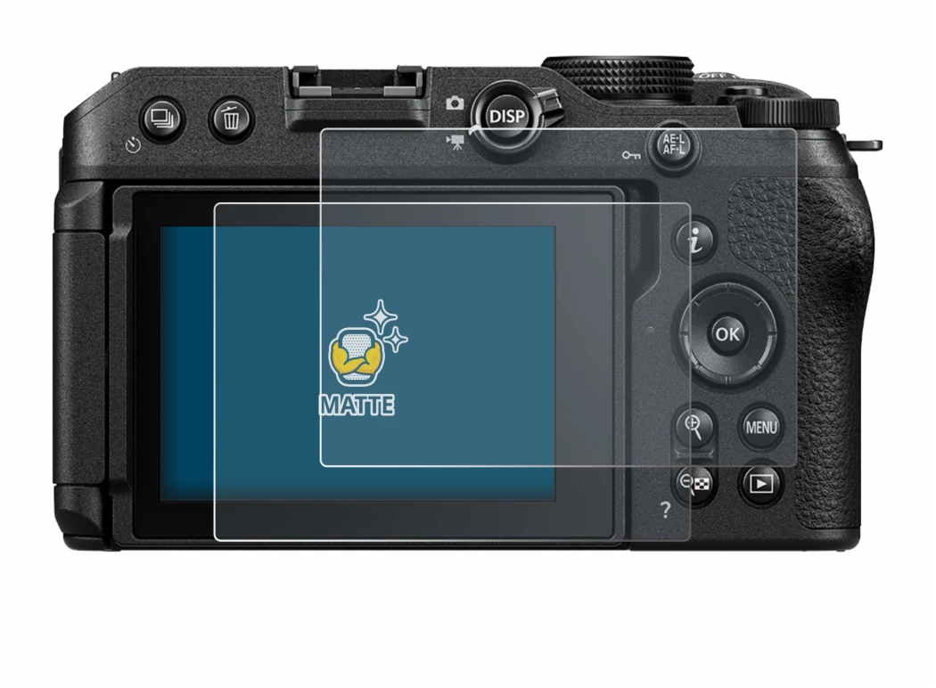 Image of the device Nikon Z 30 with a wide variety of screen protectors.