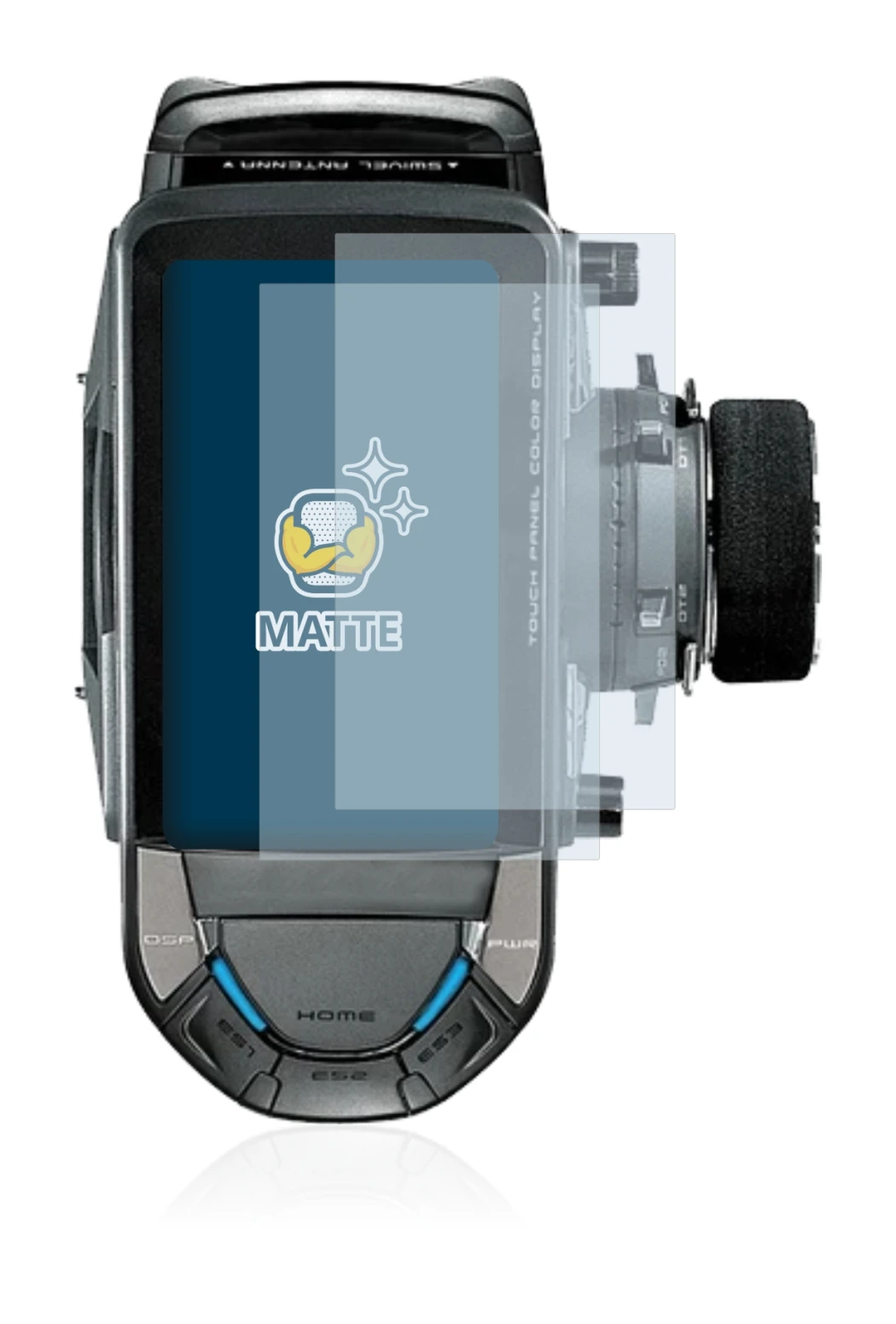 Image of the device Futaba 10PX with a wide variety of screen protectors.