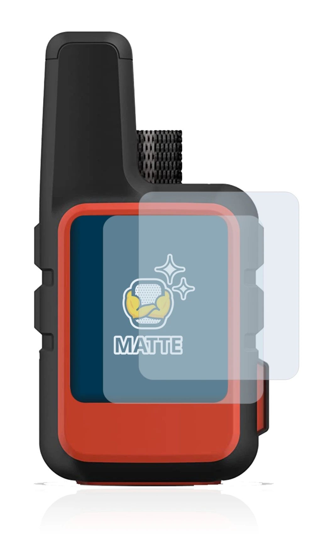Image of the device Garmin inReach Mini 2 with a wide variety of screen protectors.