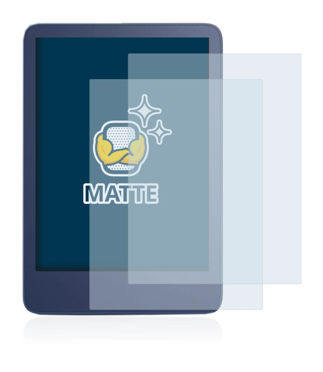 Image of the device Amazon Kindle Reader 2022 with a wide variety of screen protectors.