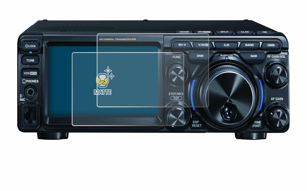 Image of the device Yaesu FT-710 with a wide variety of screen protectors.