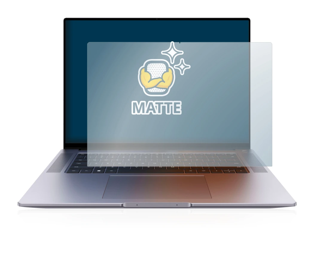 Image of the device Huawei MateBook 16s with a wide variety of screen protectors.