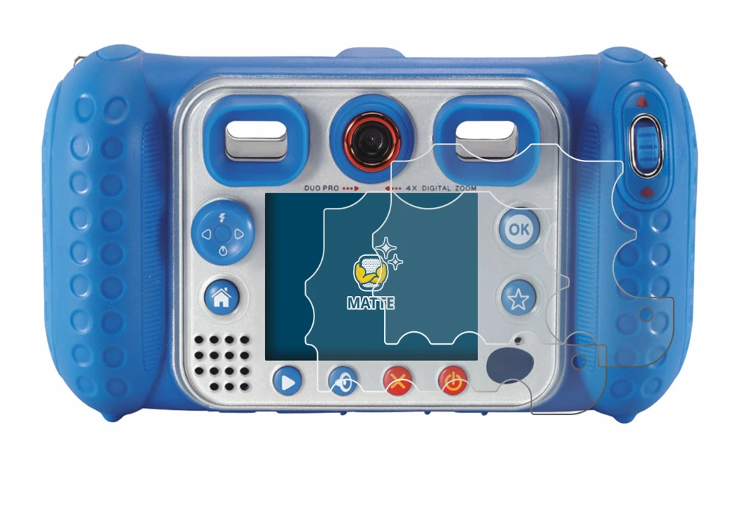 Image of the device Vtech Kidizoom Duo Pro with a wide variety of screen protectors.