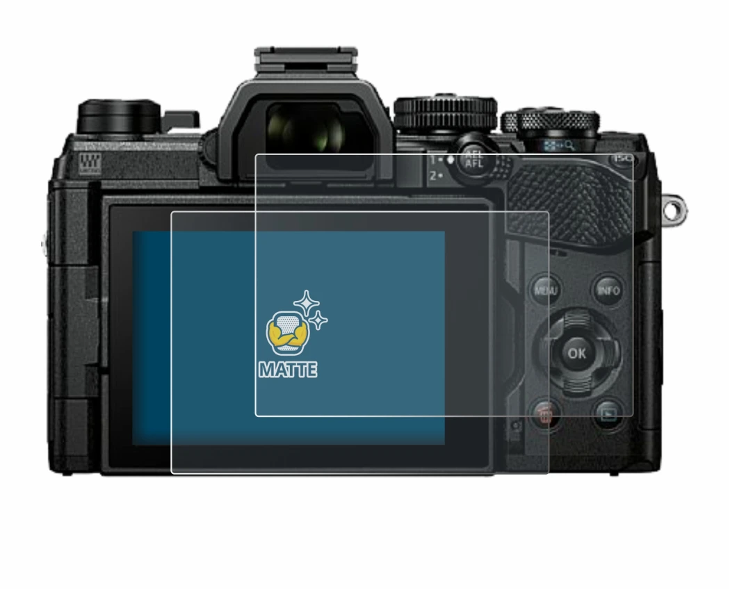 Image of the device Olympus OM System OM-5 with a wide variety of screen protectors.