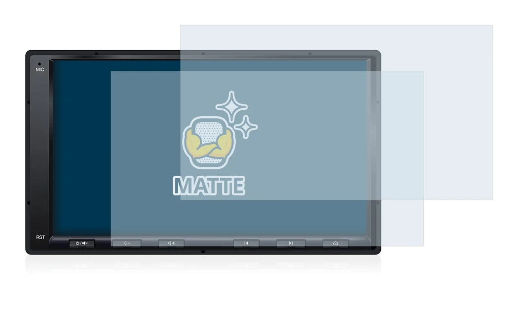 Image of the device Atoto A6 PF 7 Zoll with a wide variety of screen protectors.