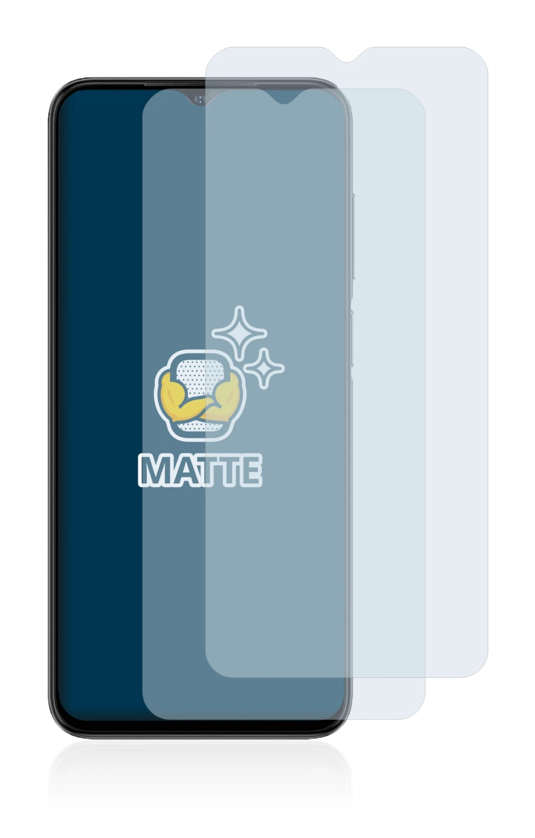 Image of the device Ulefone Note 14 Pro with a wide variety of screen protectors.