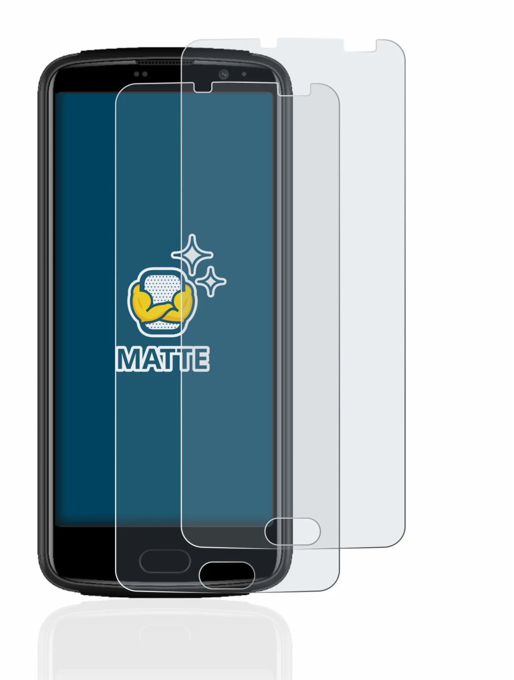 Image of the device Beafon M7 premium with a wide variety of screen protectors.
