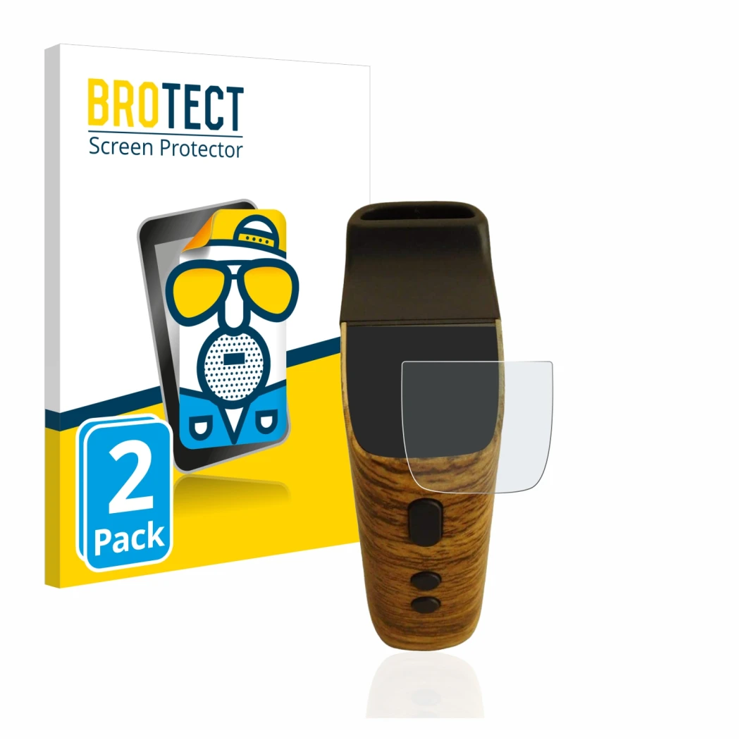Front side of a product packaging with the brand logo BROTECT. Next to it is the device Wolkenkraft FENiX Mini Vaporizer shown