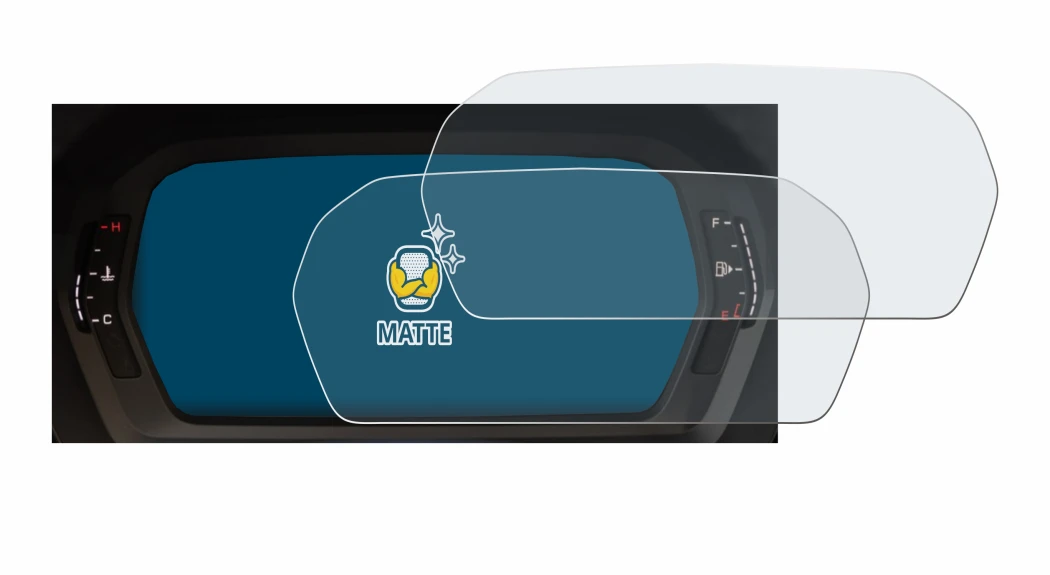Image of the device Audi A3 2023 Virtual cockpit Plus with a wide variety of screen protectors.