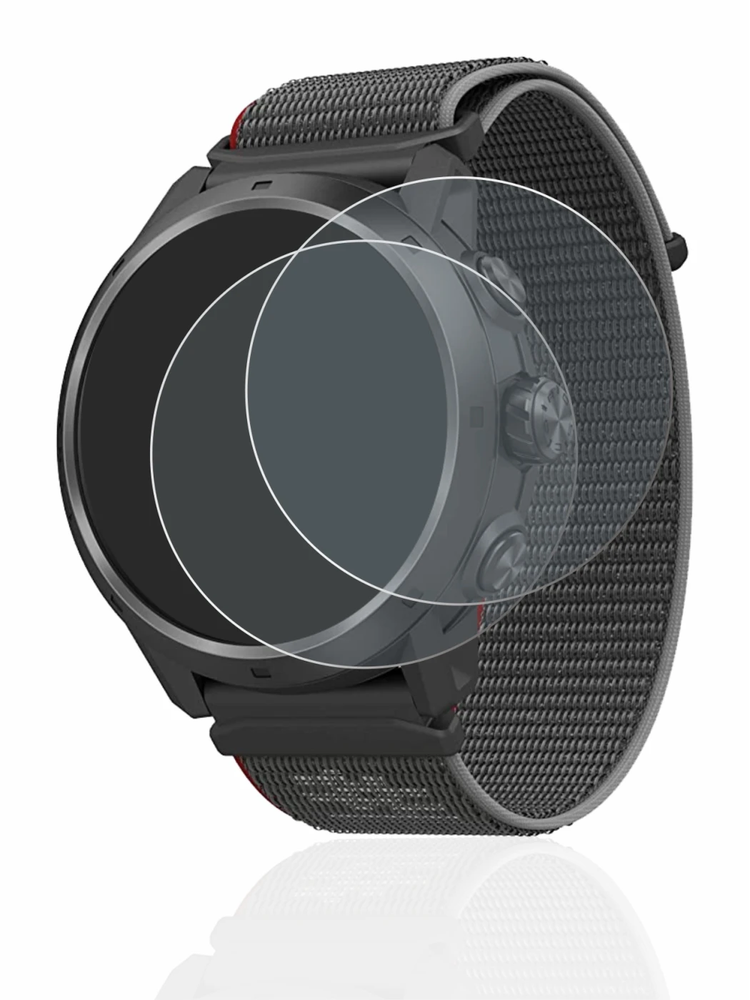 Image of the device Coros Apex 2 Pro with a wide variety of screen protectors.