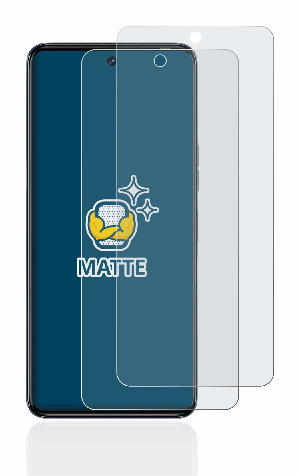 Image of the device Tecno Camon 20 with a wide variety of screen protectors.