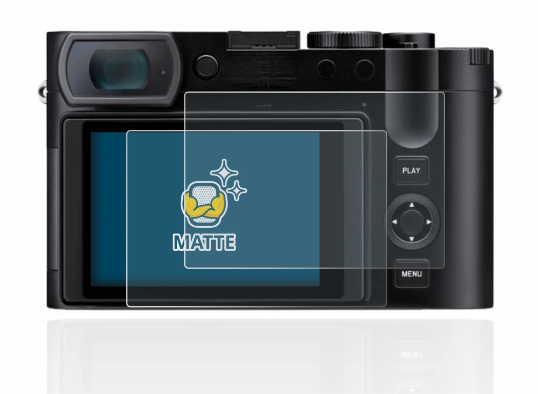 Image of the device Leica Q3 with a wide variety of screen protectors.