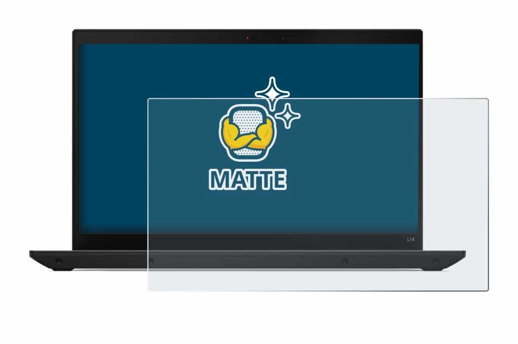 Image of the device Lenovo ThinkPad L14 Gen 4 with a wide variety of screen protectors.