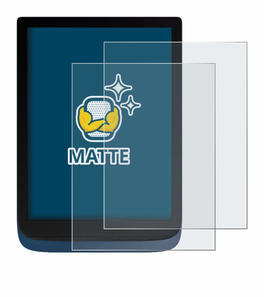 Image of the device Vivlio InkPad 3 with a wide variety of screen protectors.
