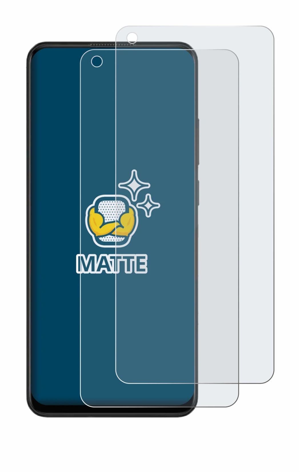 Image of the device Oppo A78 4G with a wide variety of screen protectors.