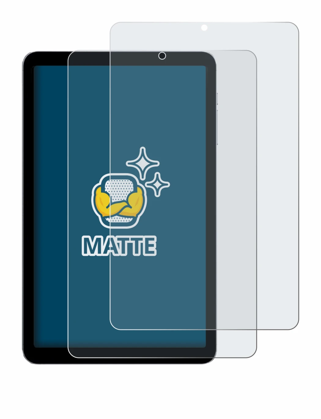 Image of the device Alldocube iPlay 50 mini with a wide variety of screen protectors.