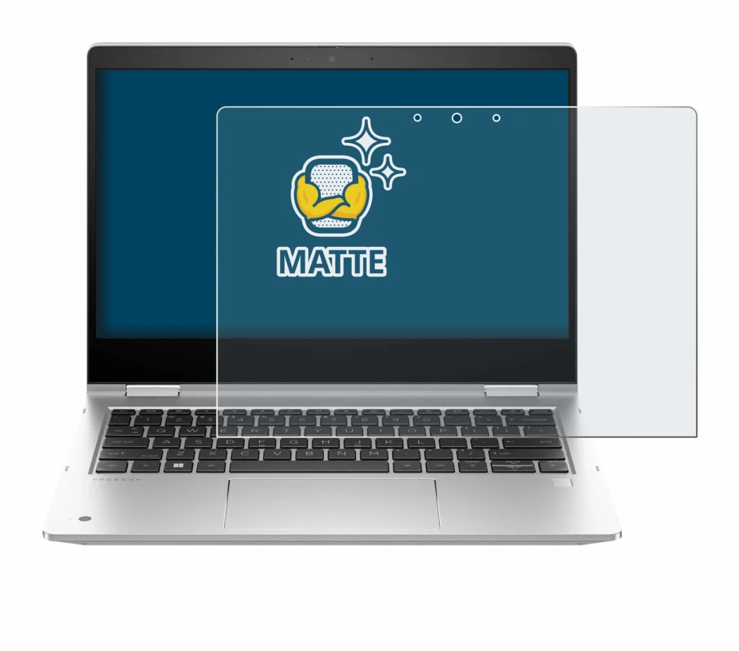 Image of the device HP ProBook x360 435 G10 with a wide variety of screen protectors.