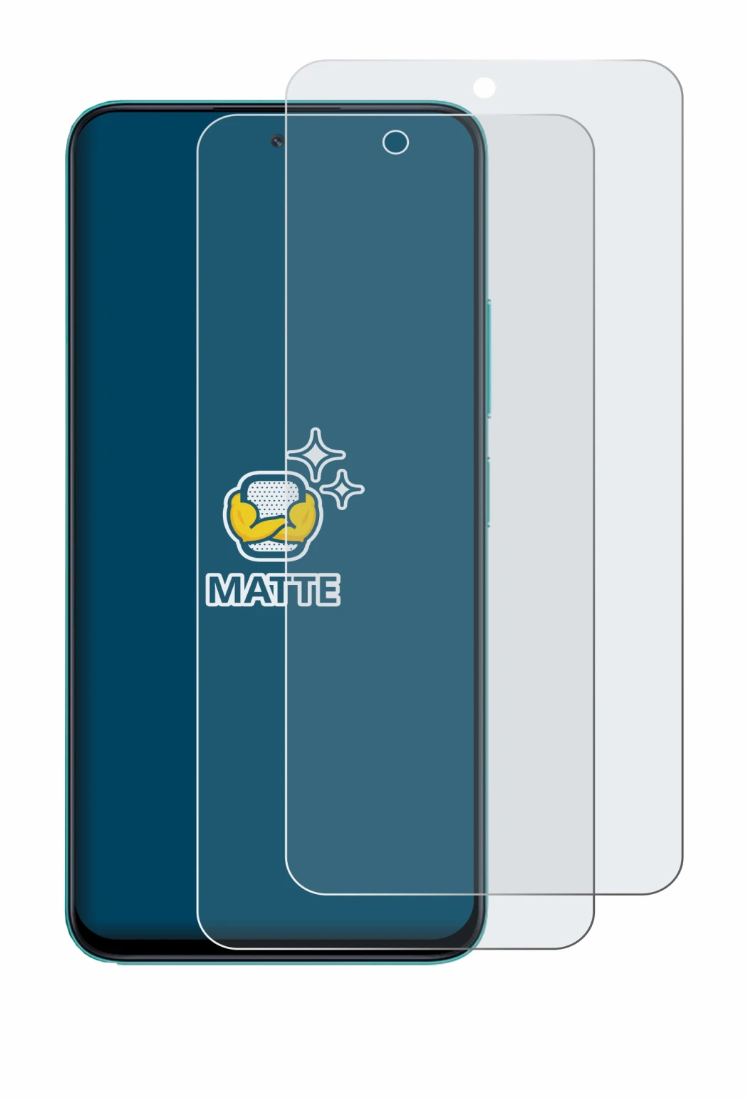 Image of the device Xiaomi Poco M6 Pro 5G with a wide variety of screen protectors.