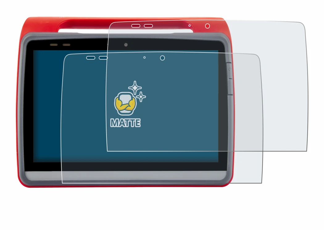 Image of the device medDV NIDApad with a wide variety of screen protectors.