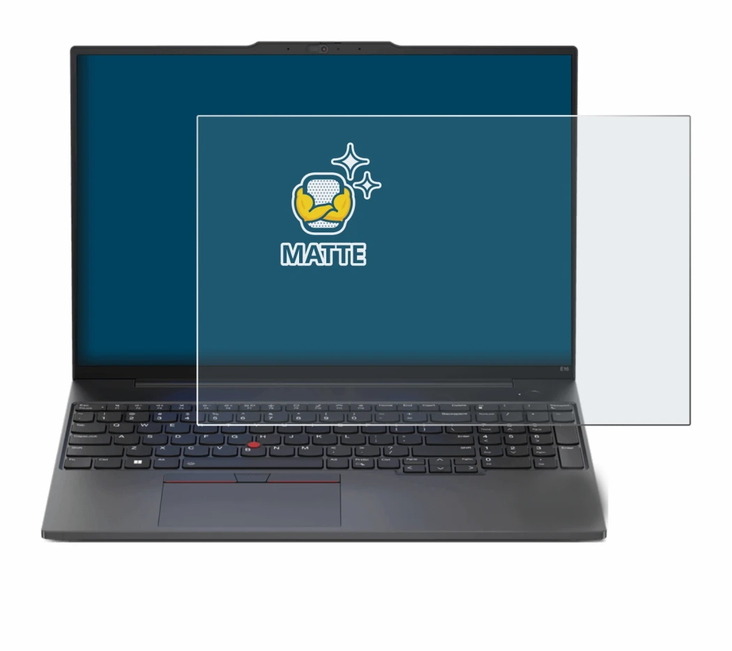 Image of the device Lenovo ThinkPad E16 Gen 1 with a wide variety of screen protectors.