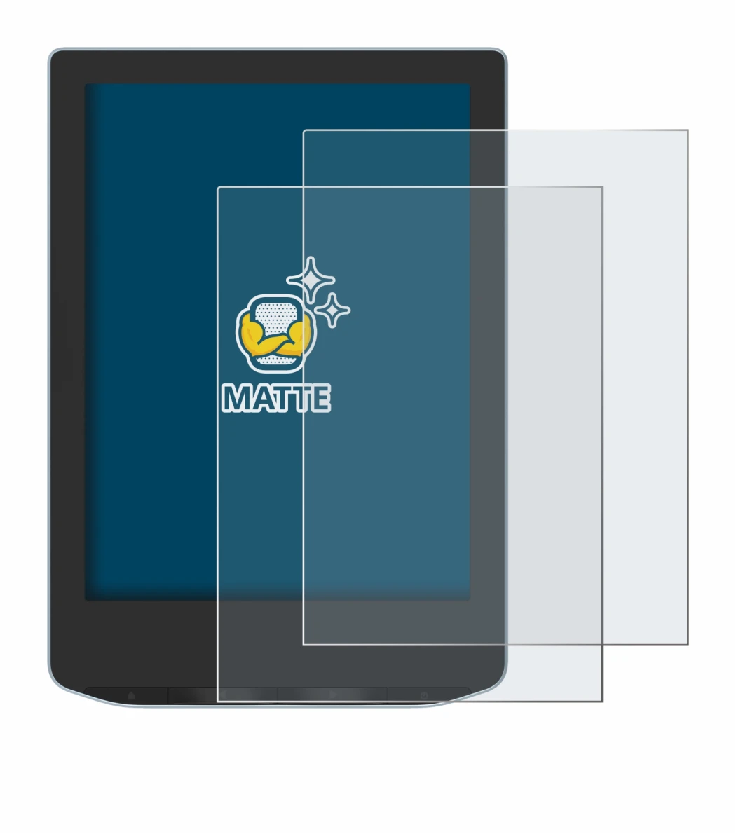 Image of the device PocketBook Verse with a wide variety of screen protectors.
