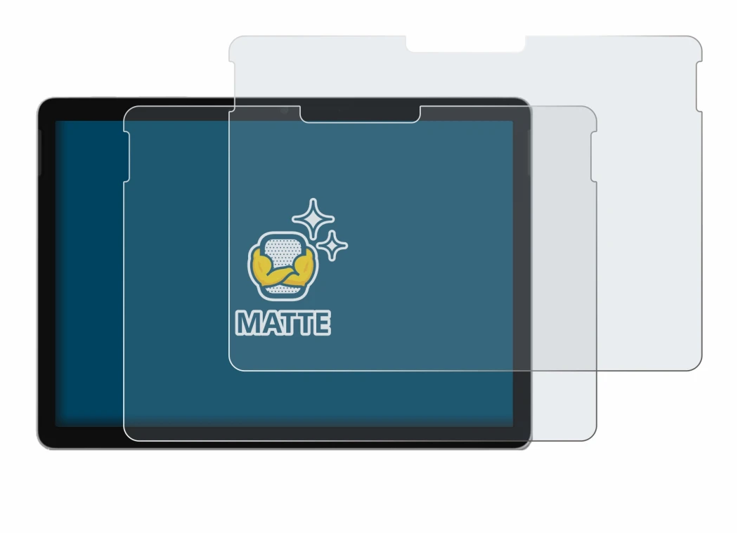 Image of the device Microsoft Surface Go 4 with a wide variety of screen protectors.