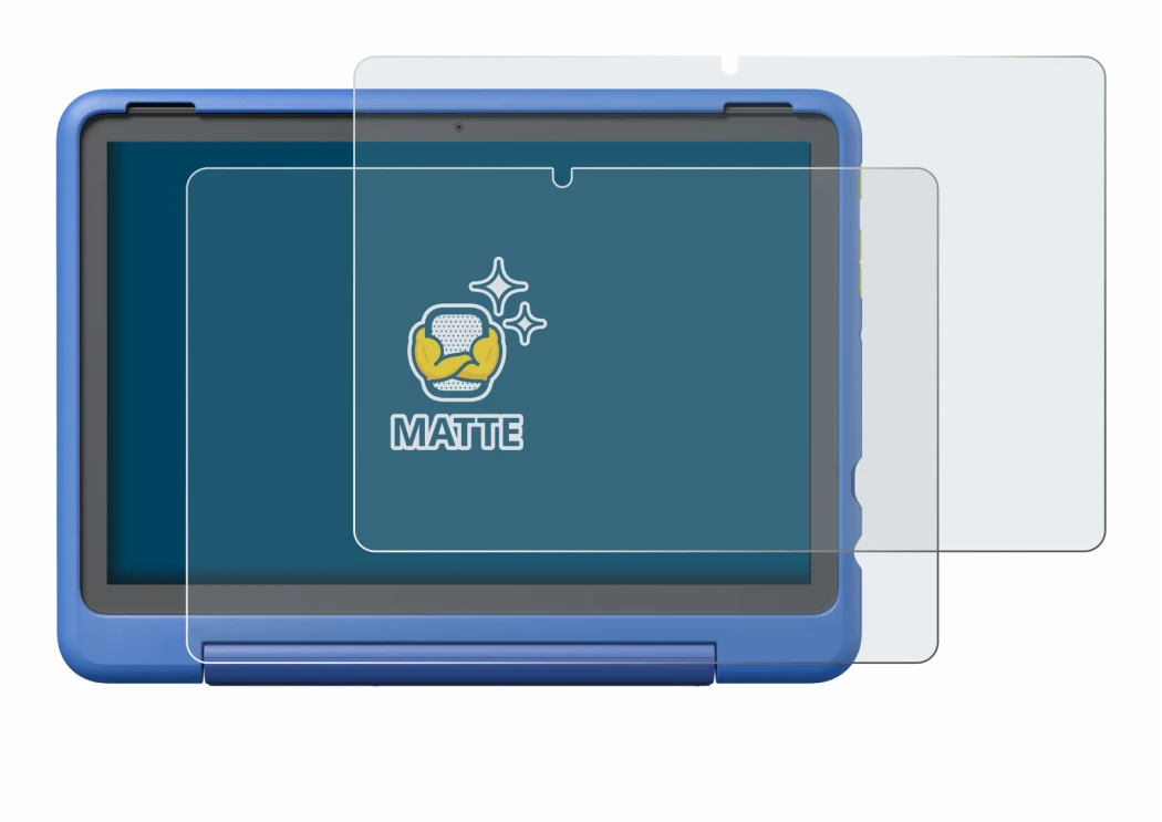 Image of the device Amazon Fire HD 10 Kids Pro 2023 with a wide variety of screen protectors.