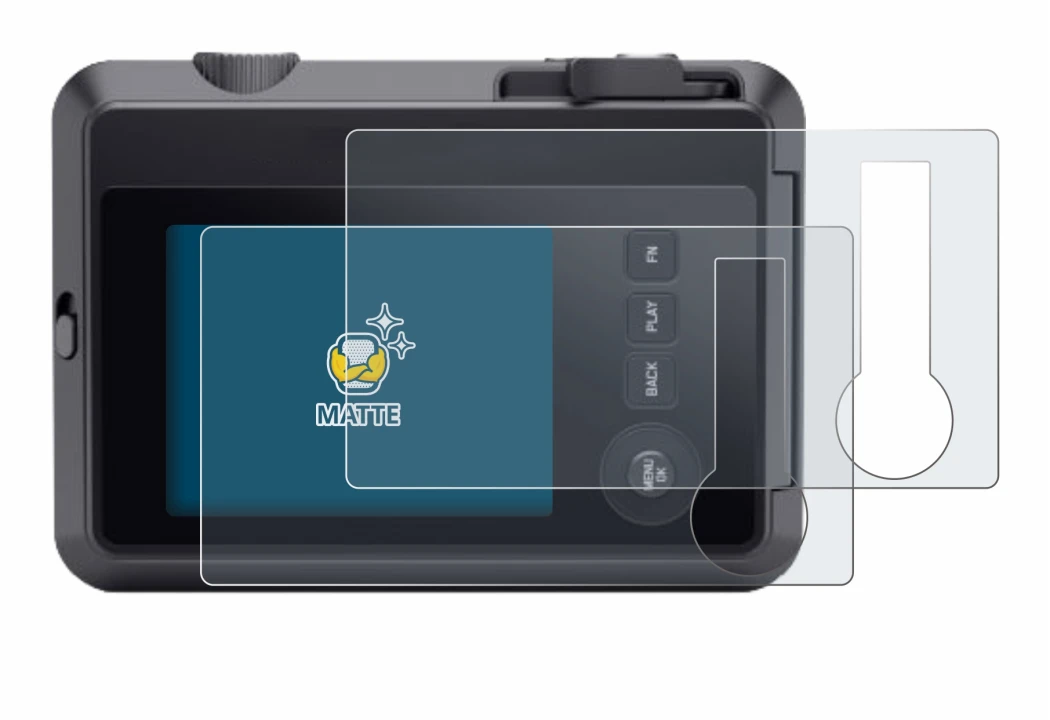 Image of the device Leica SOFORT 2 with a wide variety of screen protectors.