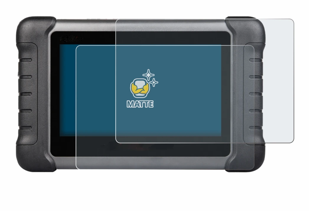 Image of the device Autel MaxiCheck MX808s with a wide variety of screen protectors.