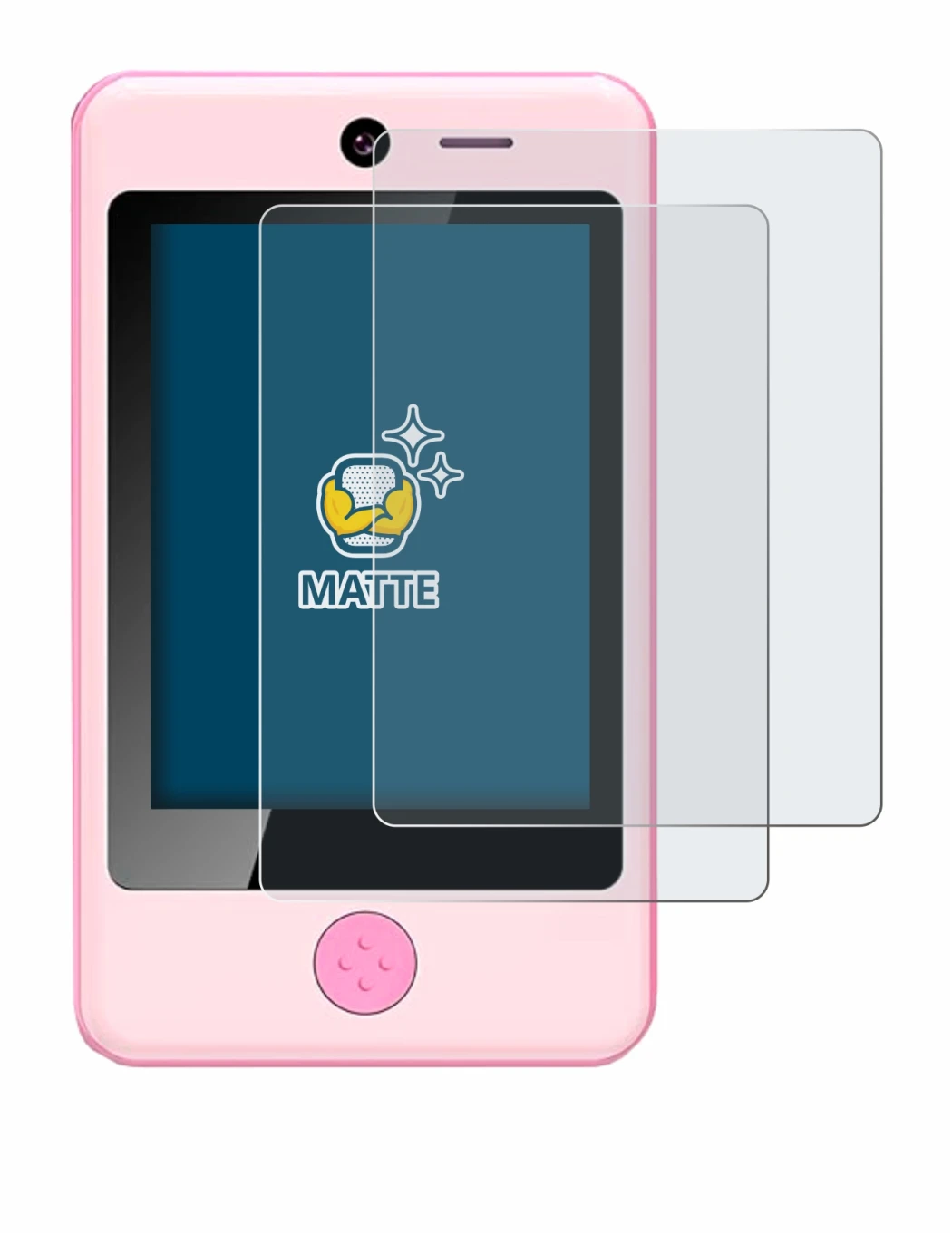 Image of the device Pthtechus Children’s Smartphone with a wide variety of screen protectors.