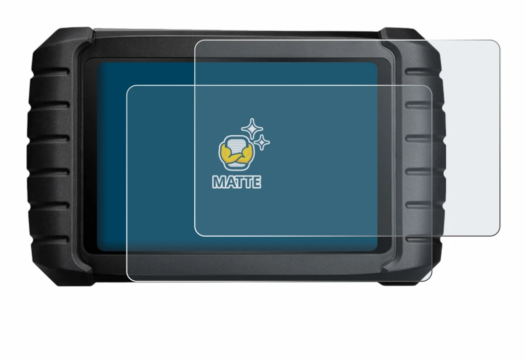 Image of the device iCarsoft CR Max with a wide variety of screen protectors.