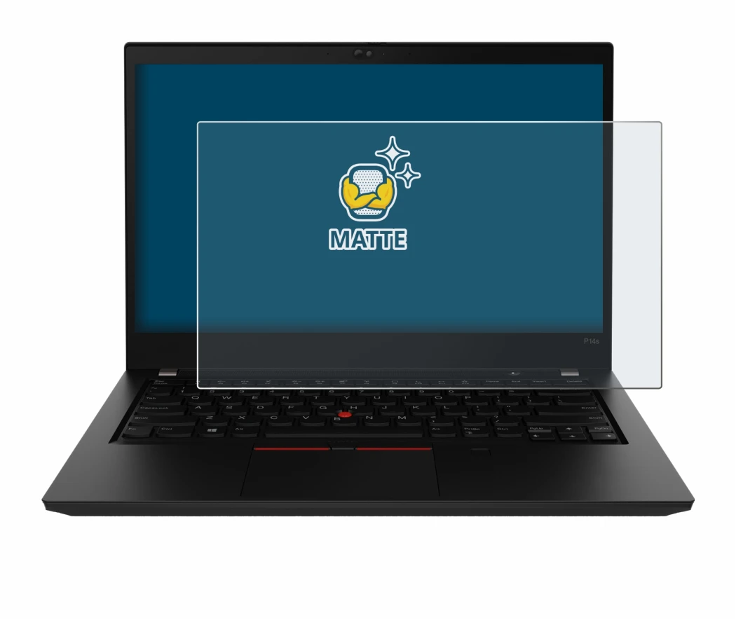 Image of the device Lenovo ThinkPad P14s Gen 2 with a wide variety of screen protectors.