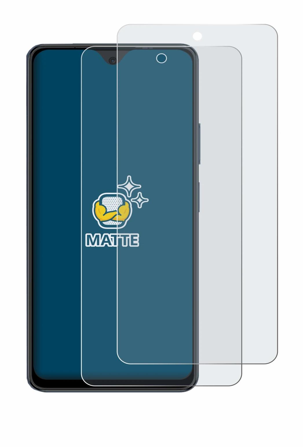 Image of the device Blackview Oscal Tiger 12 with a wide variety of screen protectors.