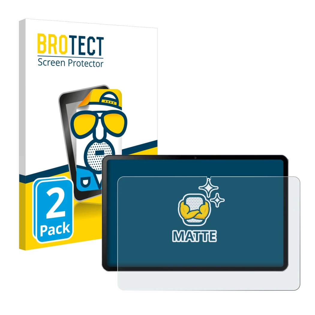 Front side of a product packaging with the brand logo BROTECT. Next to it is the device Doogee T20 Ultra shown with the corres