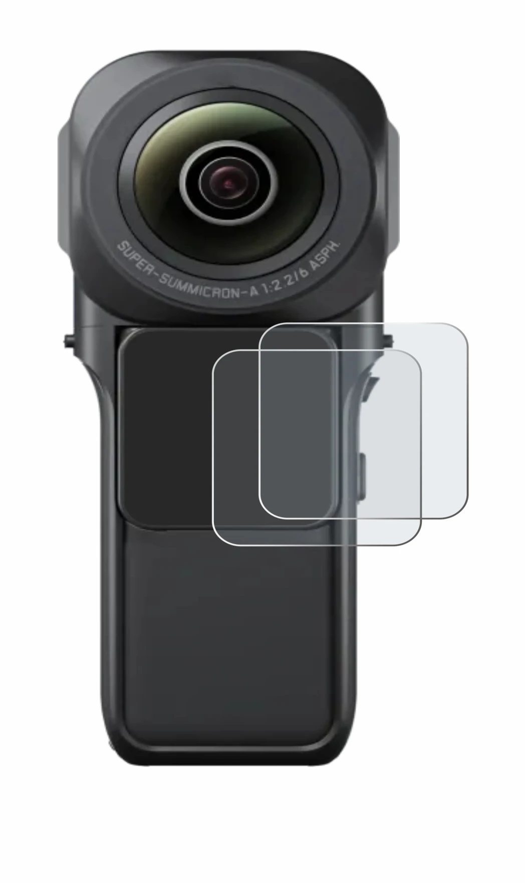 Image of the device Insta360 One RS 1-Zoll 360 with a wide variety of screen protectors.