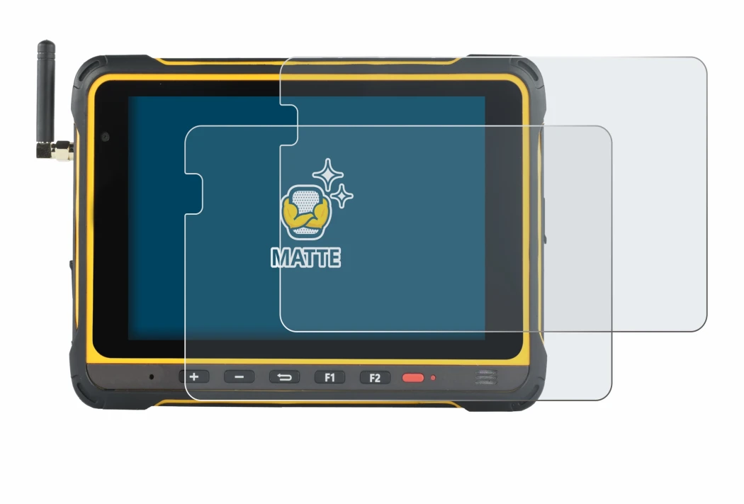 Image of the device AIR3 7.3 with a wide variety of screen protectors.