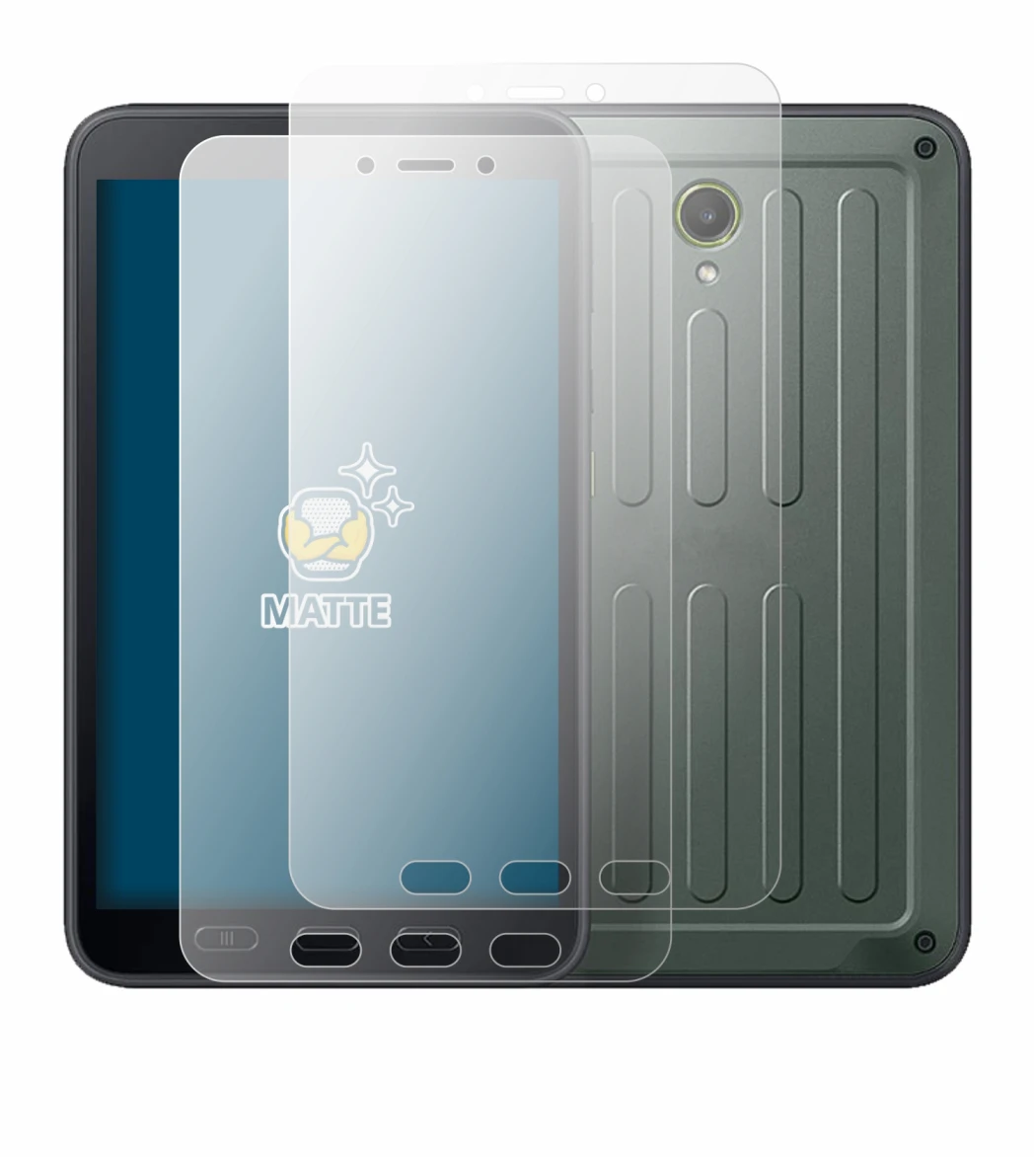 Image of the device Samsung Galaxy Tab Active 5 (portrait) with a wide variety of screen protectors.