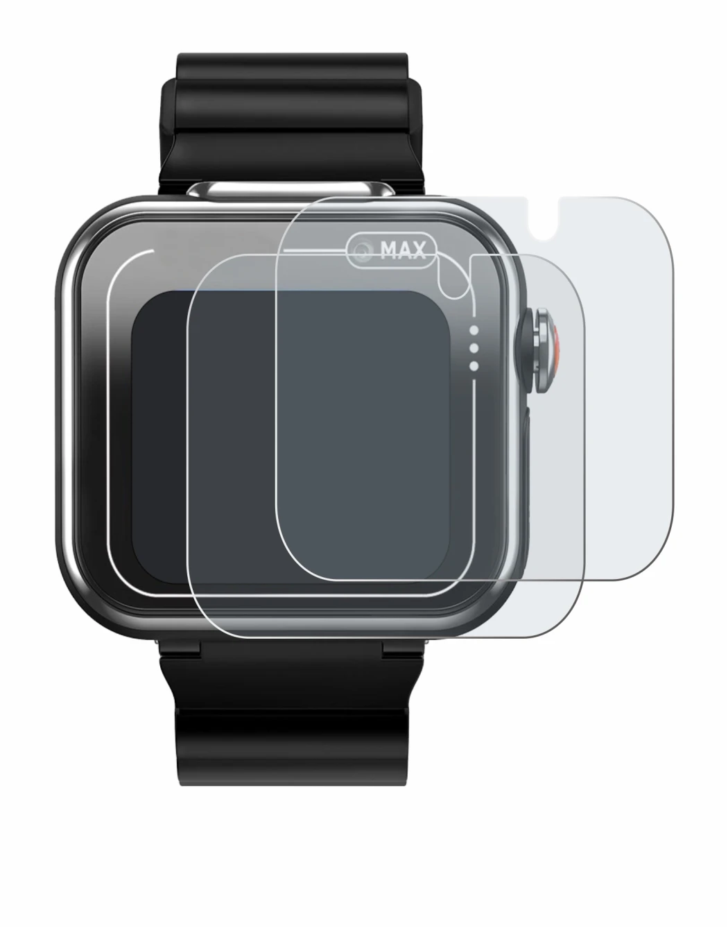Image of the device Vtech Kidizoom Smartwatch MAX with a wide variety of screen protectors.