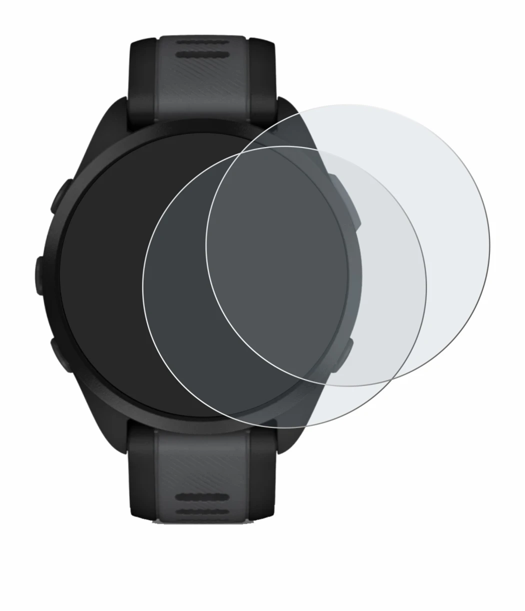 Image of the device Garmin Forerunner 165 with a wide variety of screen protectors.