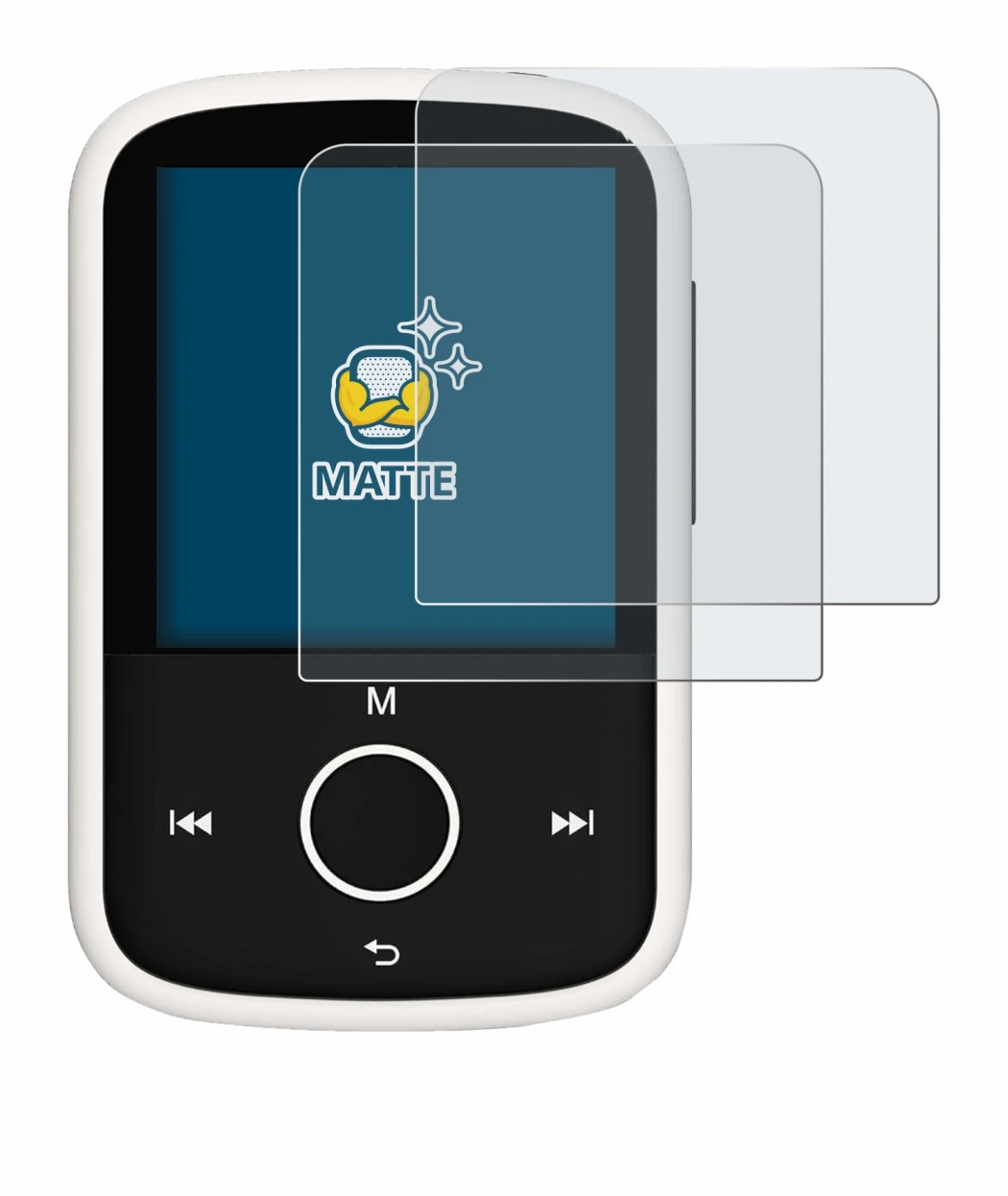Image of the device Majority MP3 16GB with a wide variety of screen protectors.