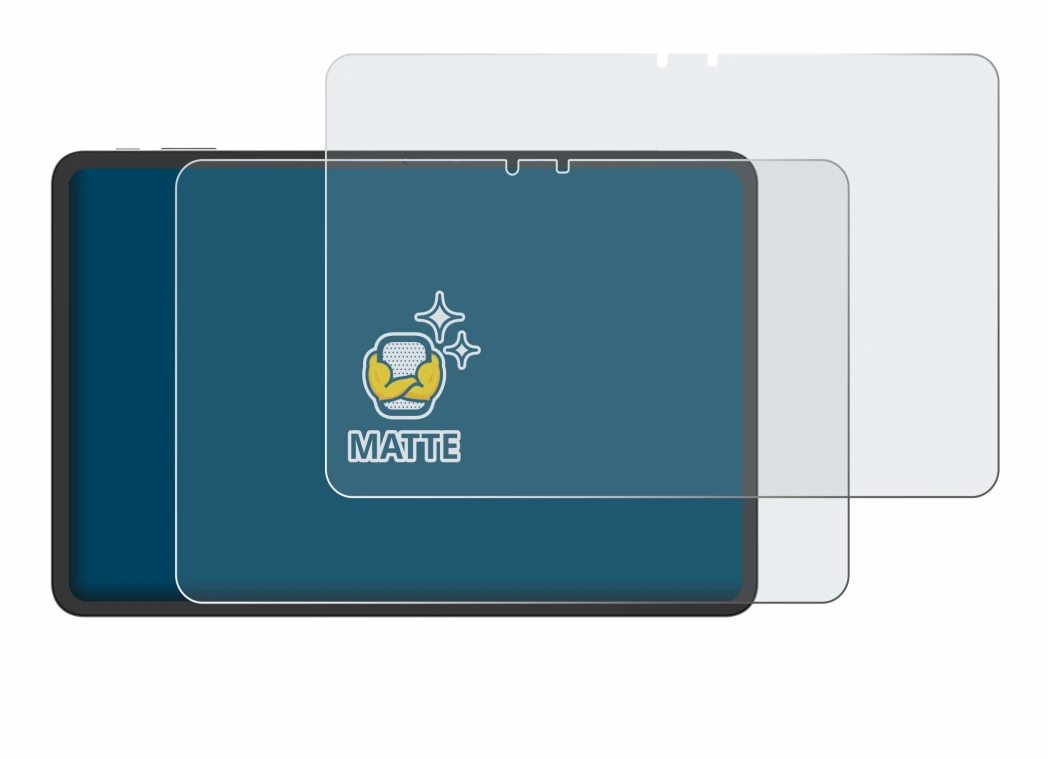 Image of the device VALE V12E-LTE-8128 with a wide variety of screen protectors.